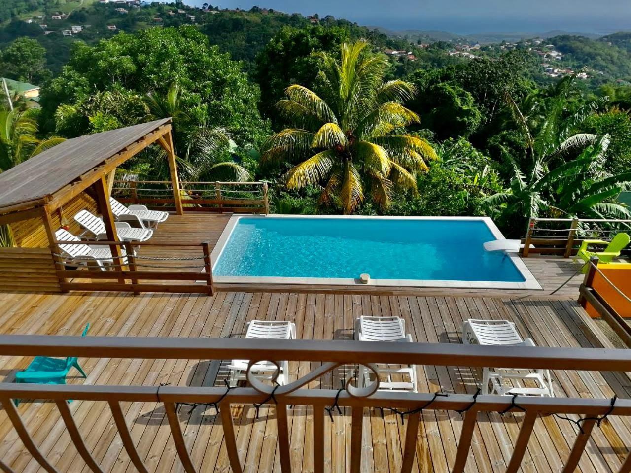 Villa Cosaroe 6-14 Pers Piscine Et Superbe Vue Mer Panoramique Riviere-Salee Zewnętrze zdjęcie
