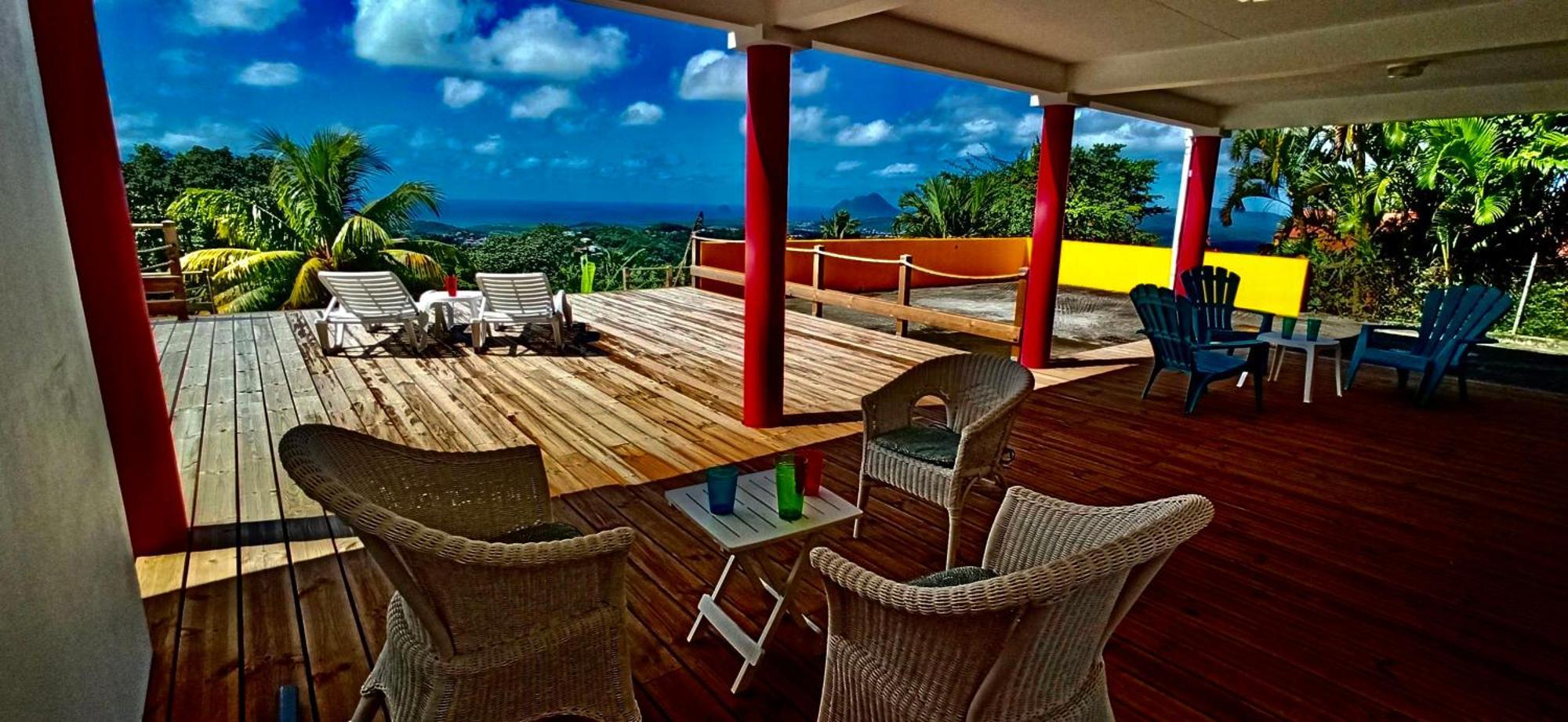 Villa Cosaroe 6-14 Pers Piscine Et Superbe Vue Mer Panoramique Riviere-Salee Zewnętrze zdjęcie