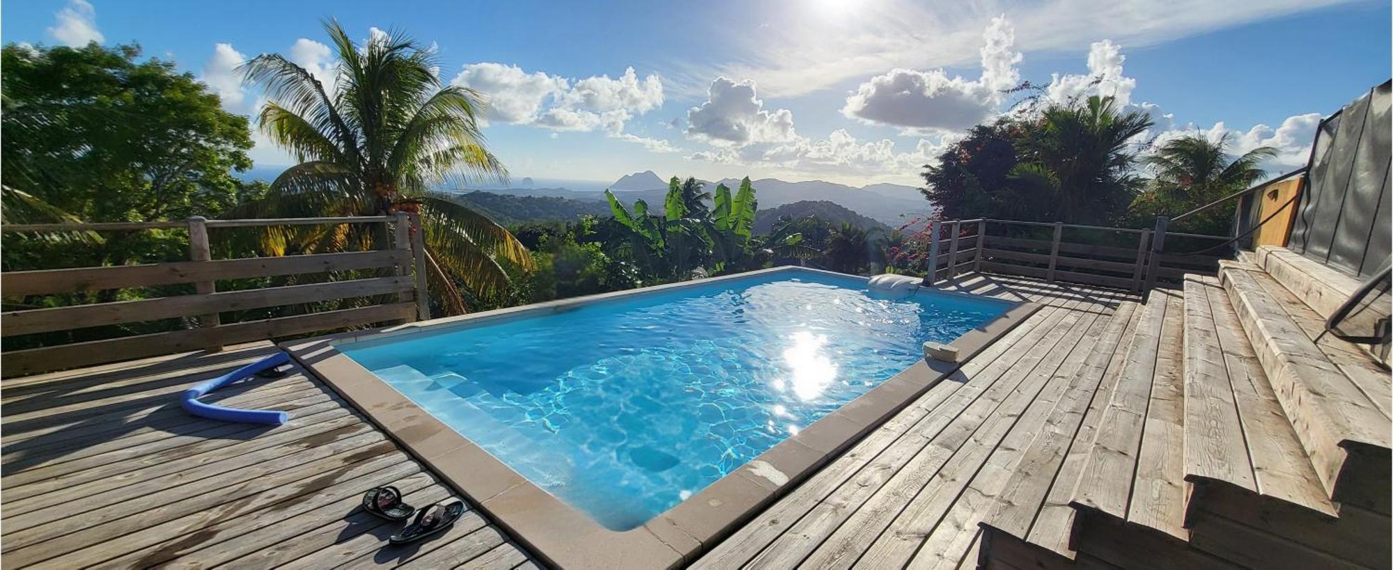 Villa Cosaroe 6-14 Pers Piscine Et Superbe Vue Mer Panoramique Riviere-Salee Zewnętrze zdjęcie